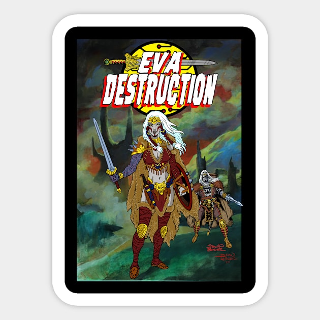 Eva Destruction 2 Sticker by Blue Moon Comics Group